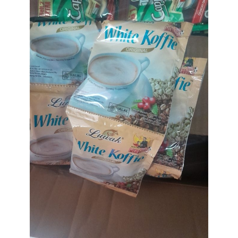 

Kopi Luwak white coffe Original 20g Renceng Isi 10Sachet