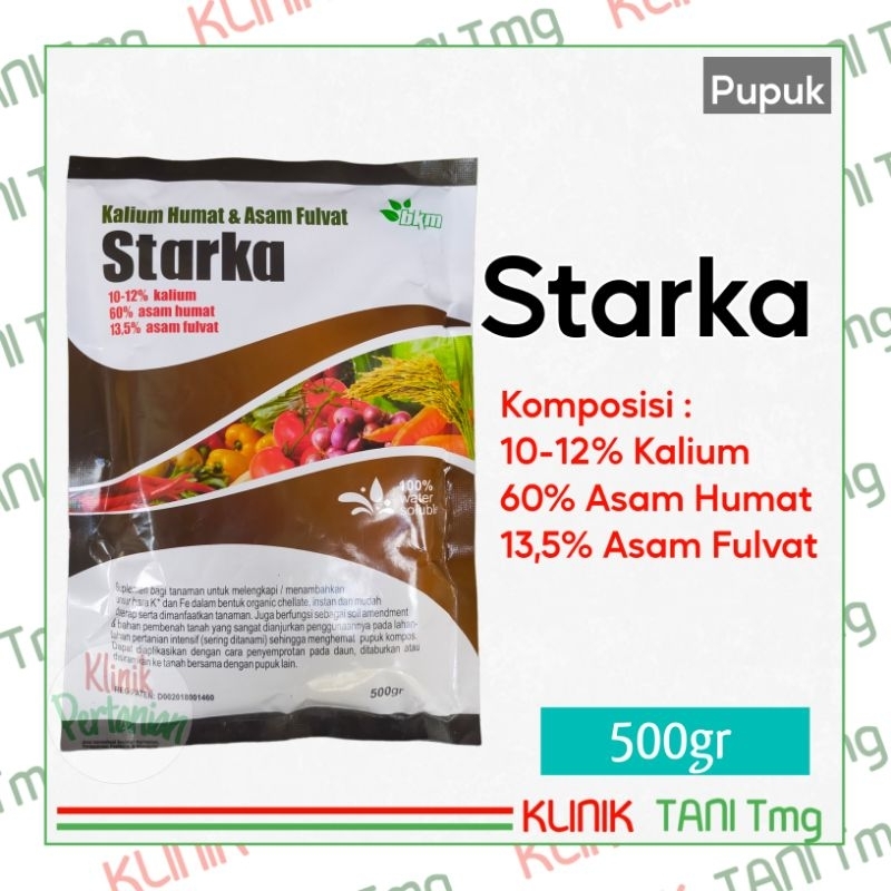 STARKA - 500gr | PUPUK KALIUM HUMAT & ASAM FULVAT | PUPUK PEMBENAH TANAH | PUPUK PENGURAI | PUPUK KA