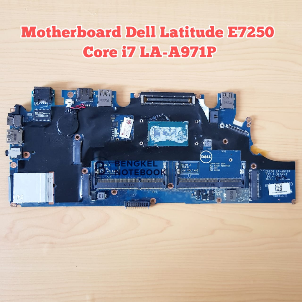 Motherboard D3LL Latitude E7250 7250 SR23X i7-5300U Broadwell CN-02YX3C 02YX3C LA-A971P