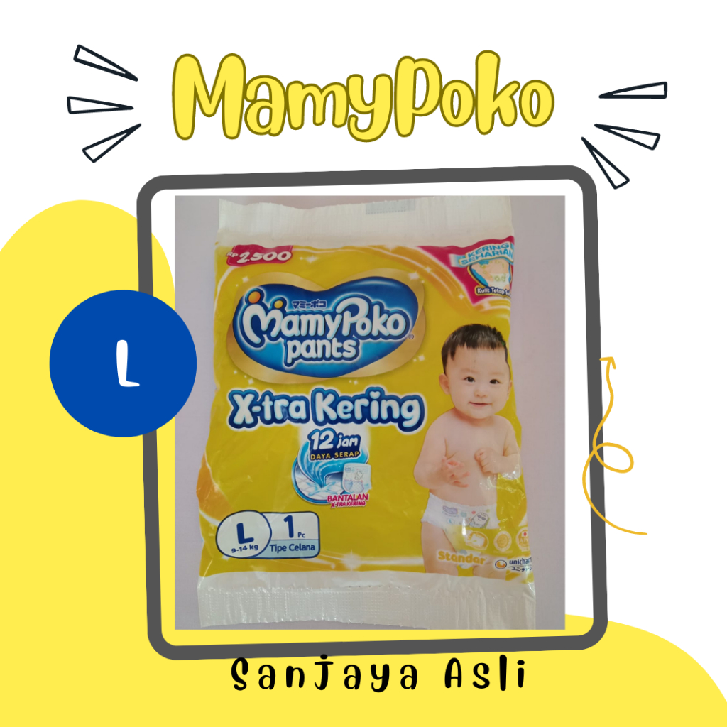 MAMY POKO L/POPOK BAYI/ PAMPERS/PEMPERS RENCENG SACHET