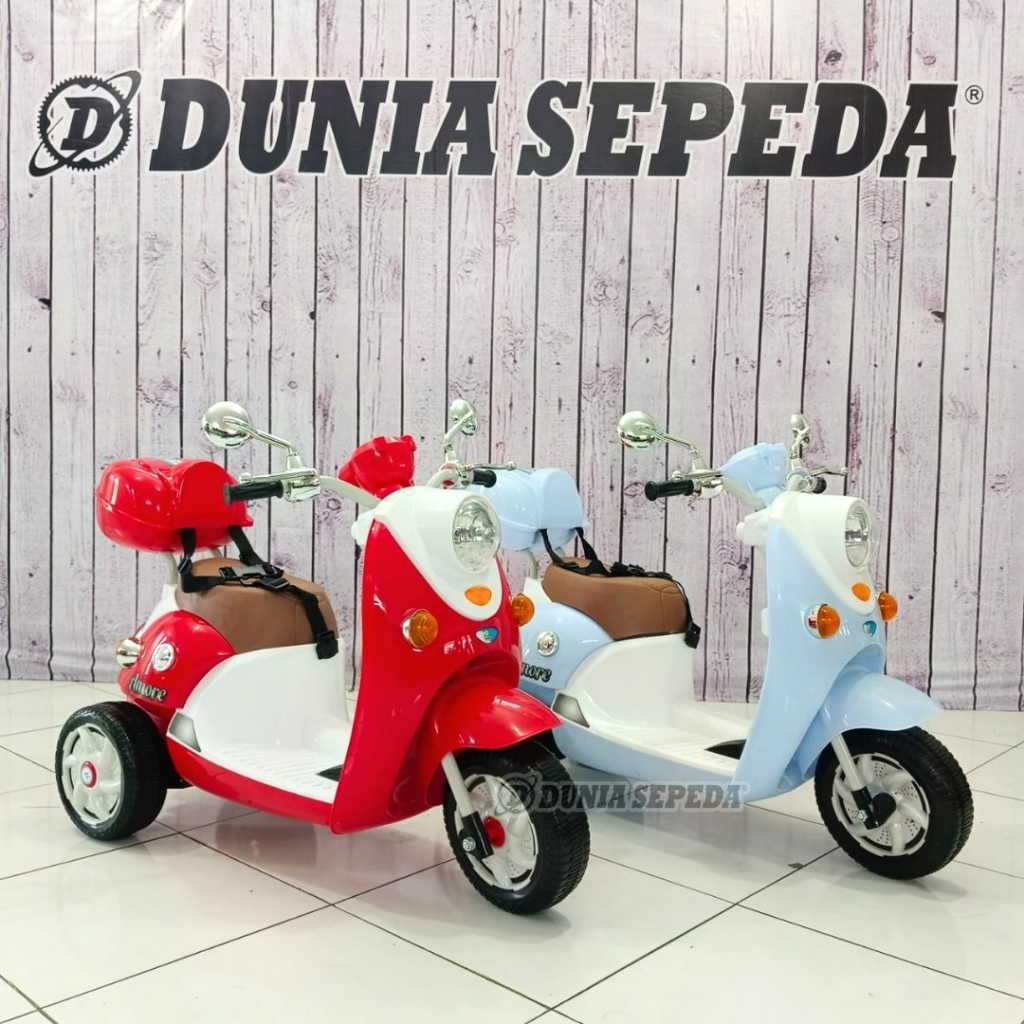 MAINAN MOTOR AKI ANAK PMB M338 AMORE REMOTE