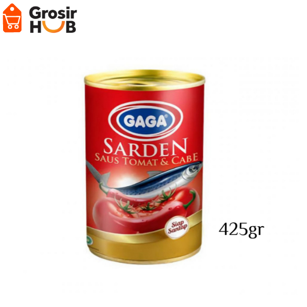 Gaga Sardine Saus Tomat dan Cabai 425gr
