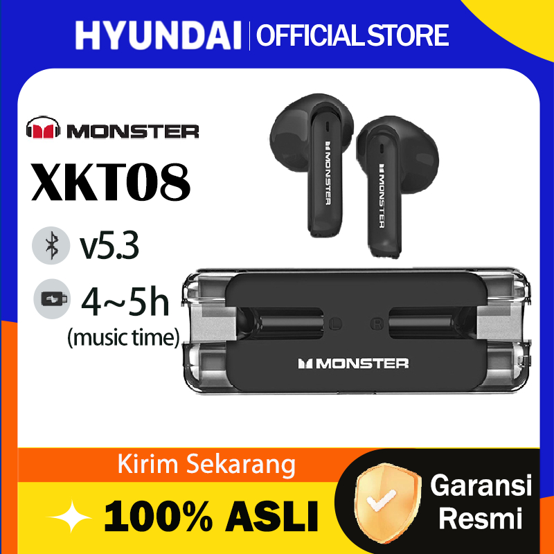 Hyundai X Monster Storm XKT08 headset bluetooth headphone Earphone Headset Headphone Earbuds TWS game