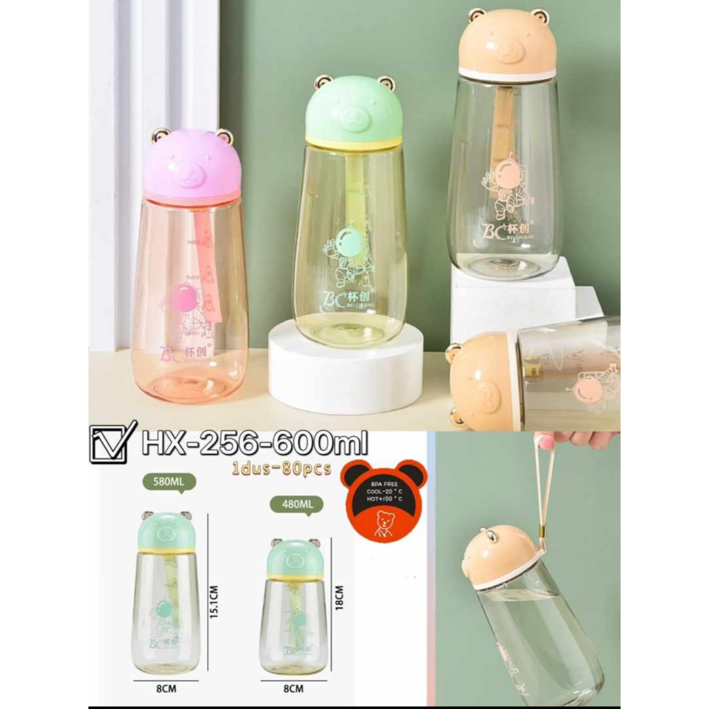 Botol Minum Plastik Unik Botol Minum "ASTRONOT" 600ML BPA Free HX-256