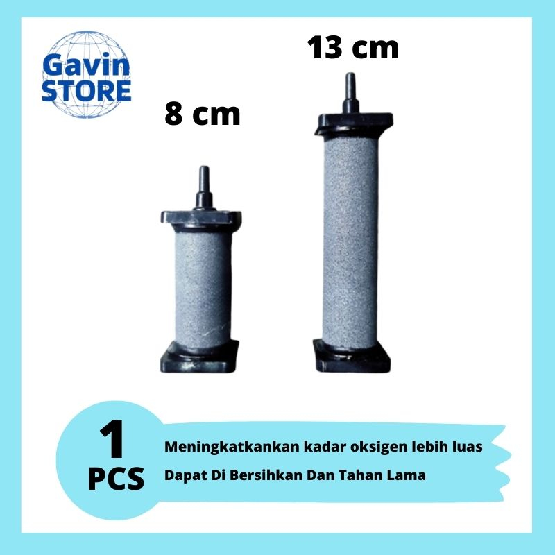 Airstone Silinder Batu Aerator Hi Oxy 13 Cm Oksigen Aerator Batu Gelembung Udara Hi Oxy 13 Cm
