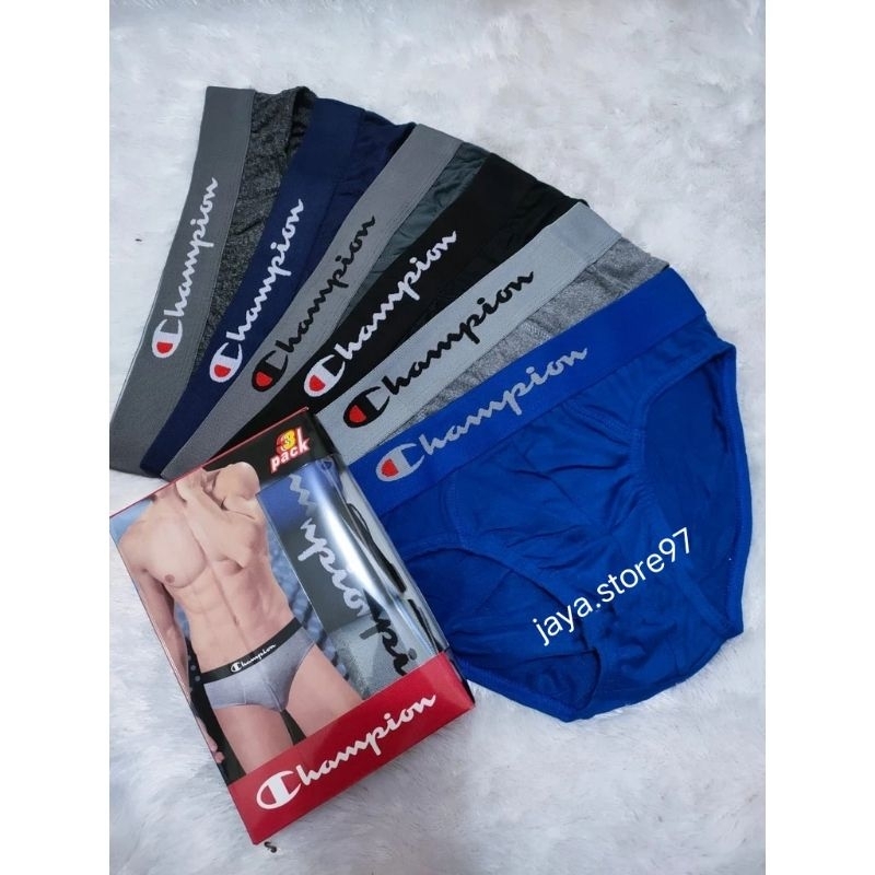 3PCS CD CHAMPION / Celana Dalam Pria Dewasa