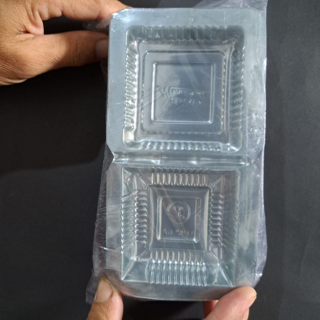 1 PAK 100 pcs MIKA 6 BOLU MIKA PLASTIK MIKA 6 WEETAN untuk tempat risol makanan kue kering GROSIR