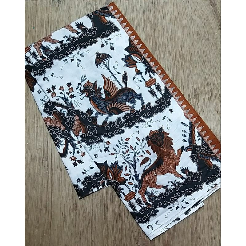 Batik Katun singa barong kain motif cirebonan