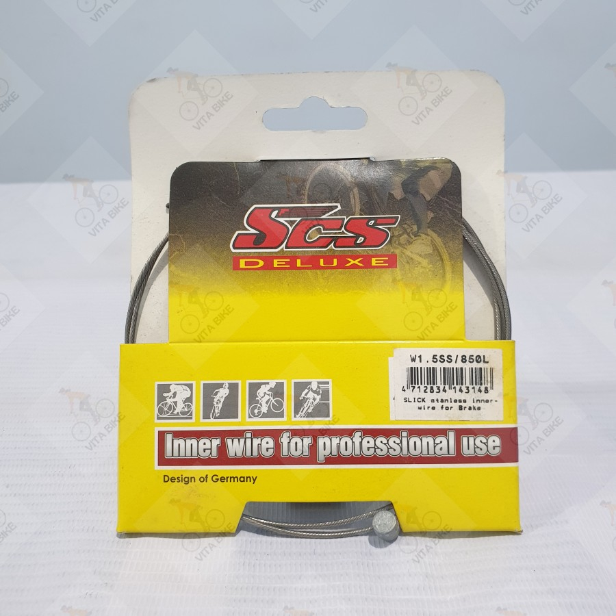 Kawat Kabel Rem Depan Sepeda SCS Deluxe 850mm Stainlees Steel