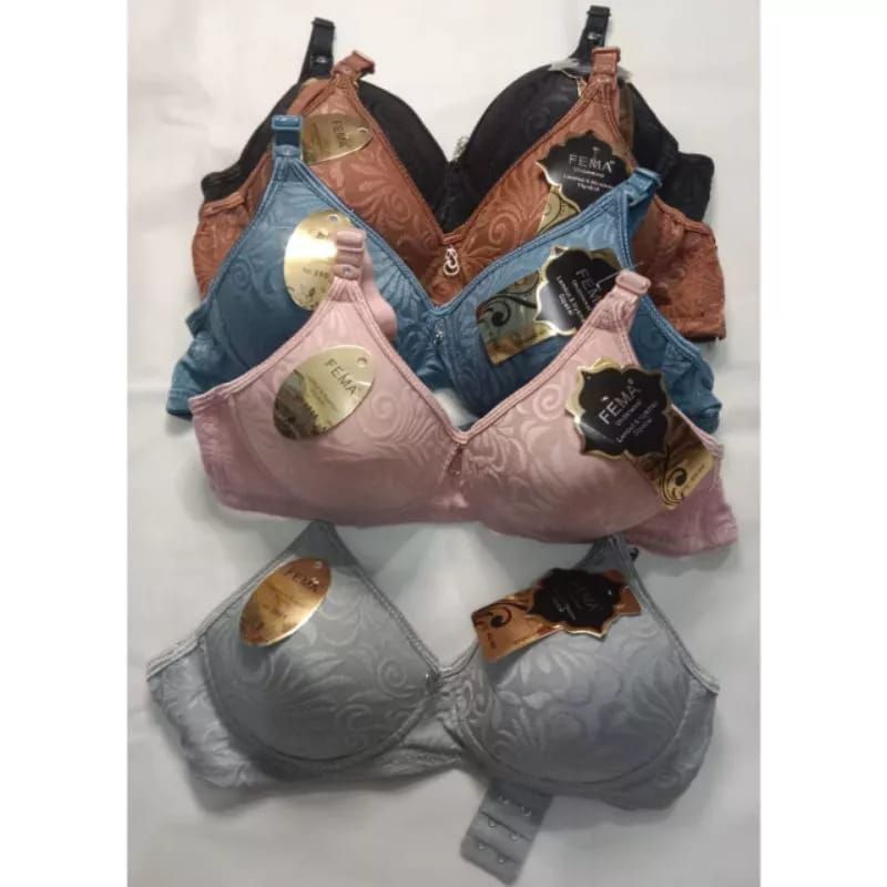 Ecer Bra Wanita Fema 2801, Pengait 2 Tanpa kawat. Bra Import termurah