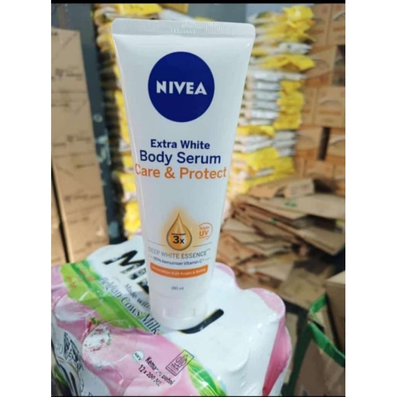 Nivea body serum + care & protect