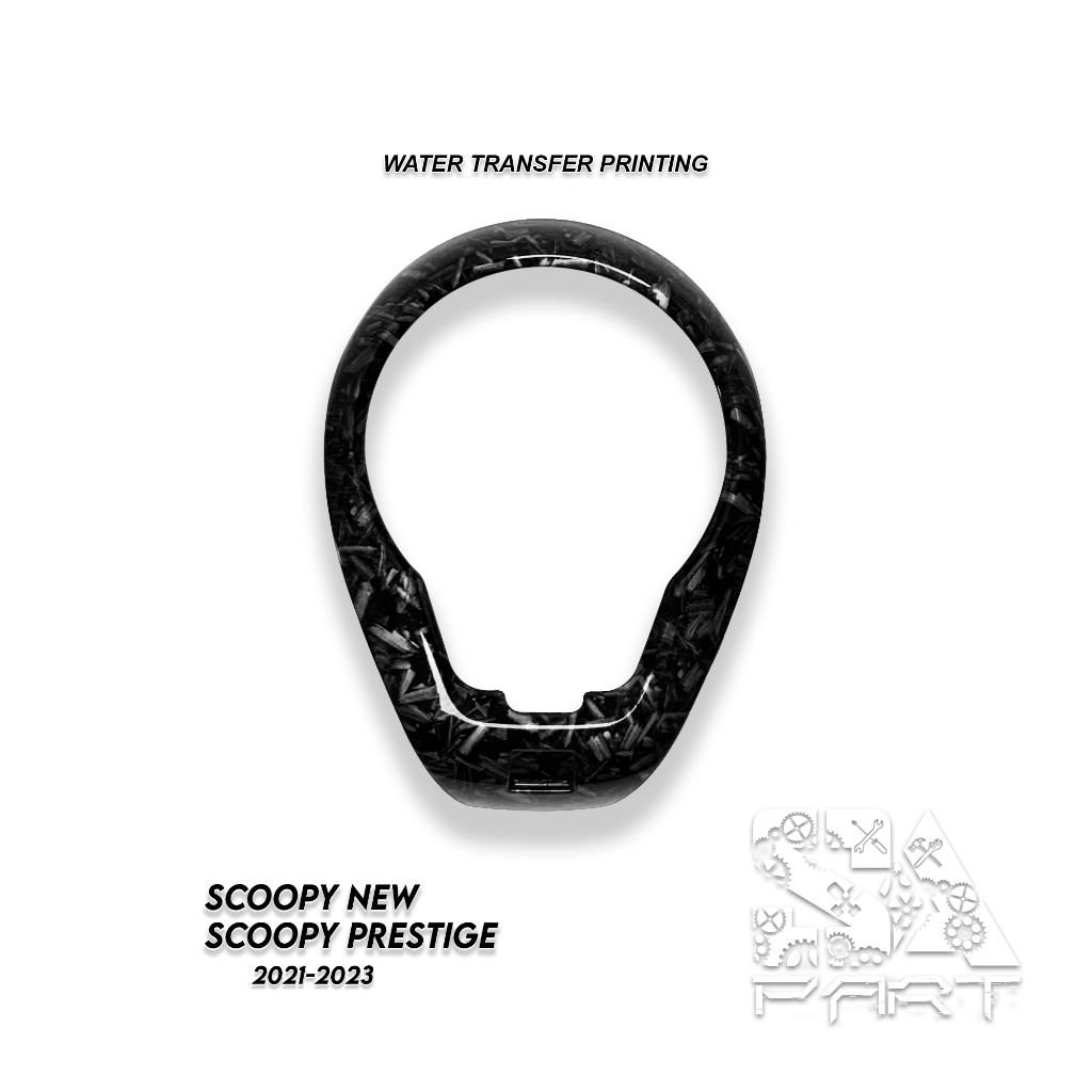 RING LIST BATOK SPEEDOMETER CARBON FORGED SCOOPY LED NEW PRESTIGE CARBON FORGED 2021 2023 PART ORIGI