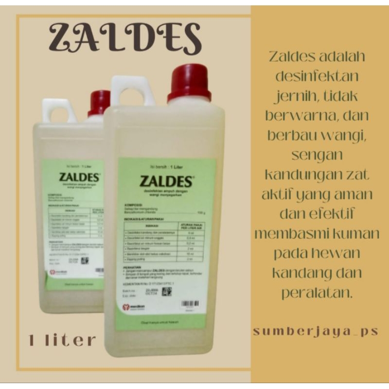 ZALDES desinfektan 1 liter