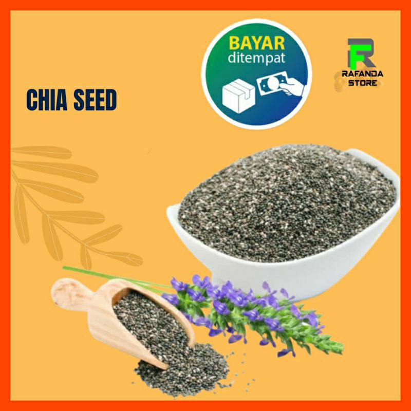 

Organic Black Chia Seed / Healty Food / Diet Kento 50 Gram