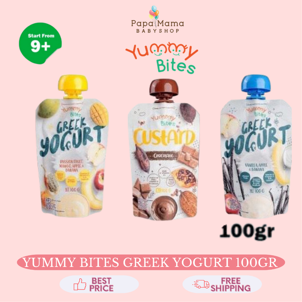 YUMMY BITES GREEK YOGURT - Yogurt Bayi Camilan Bayi