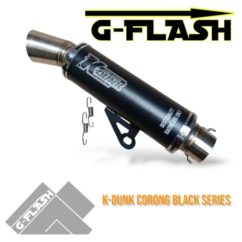 silencer knalpot samlong K-dunk corong black series