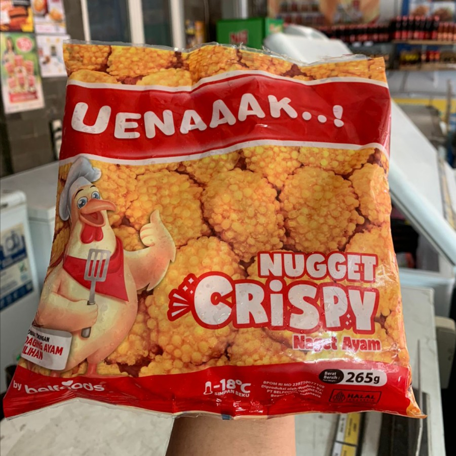 

Belfood Uenaaak Chicken Nugget Crispy/Naget Ayam Krispi 265 Gram