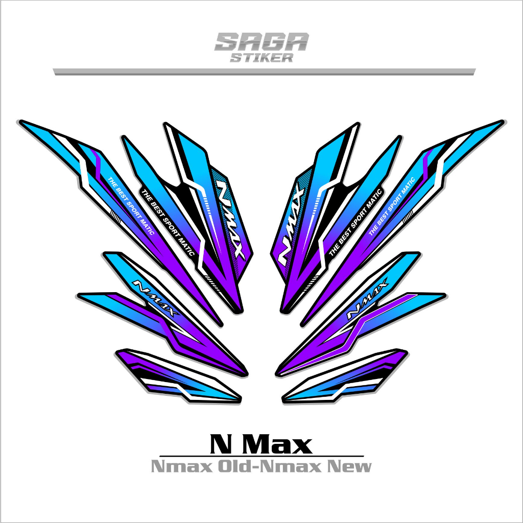 STRIPING NMAX 155 NEW/NMAX 155 OLD/VARIASI 1/STIKER NMAX 155/NMAX 155 NEW/STICKER NMAX 155/DECAL NMA