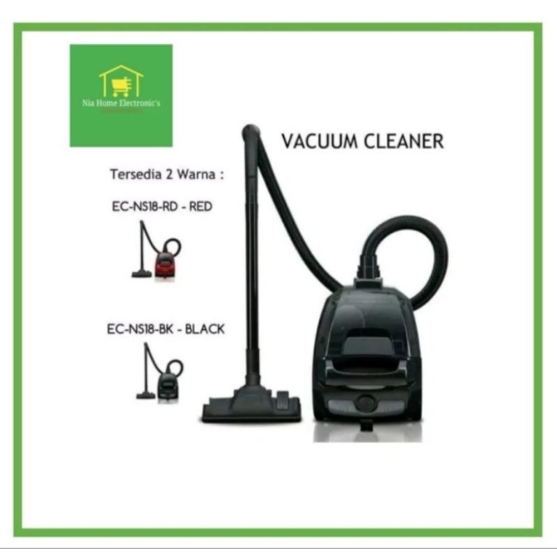 Sharp ECNS18 - Vacuum Cleaner 450 Watt EC-NS18-BK / EC-NS18-RD Penghisap Debu