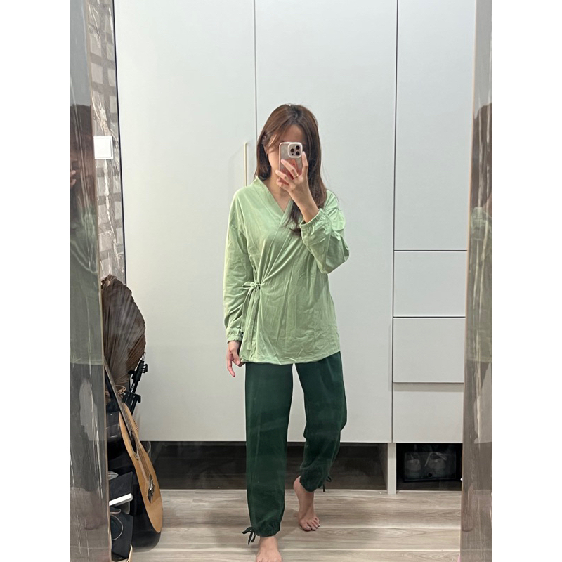 Baju tidur wanita Kimono celana panjang