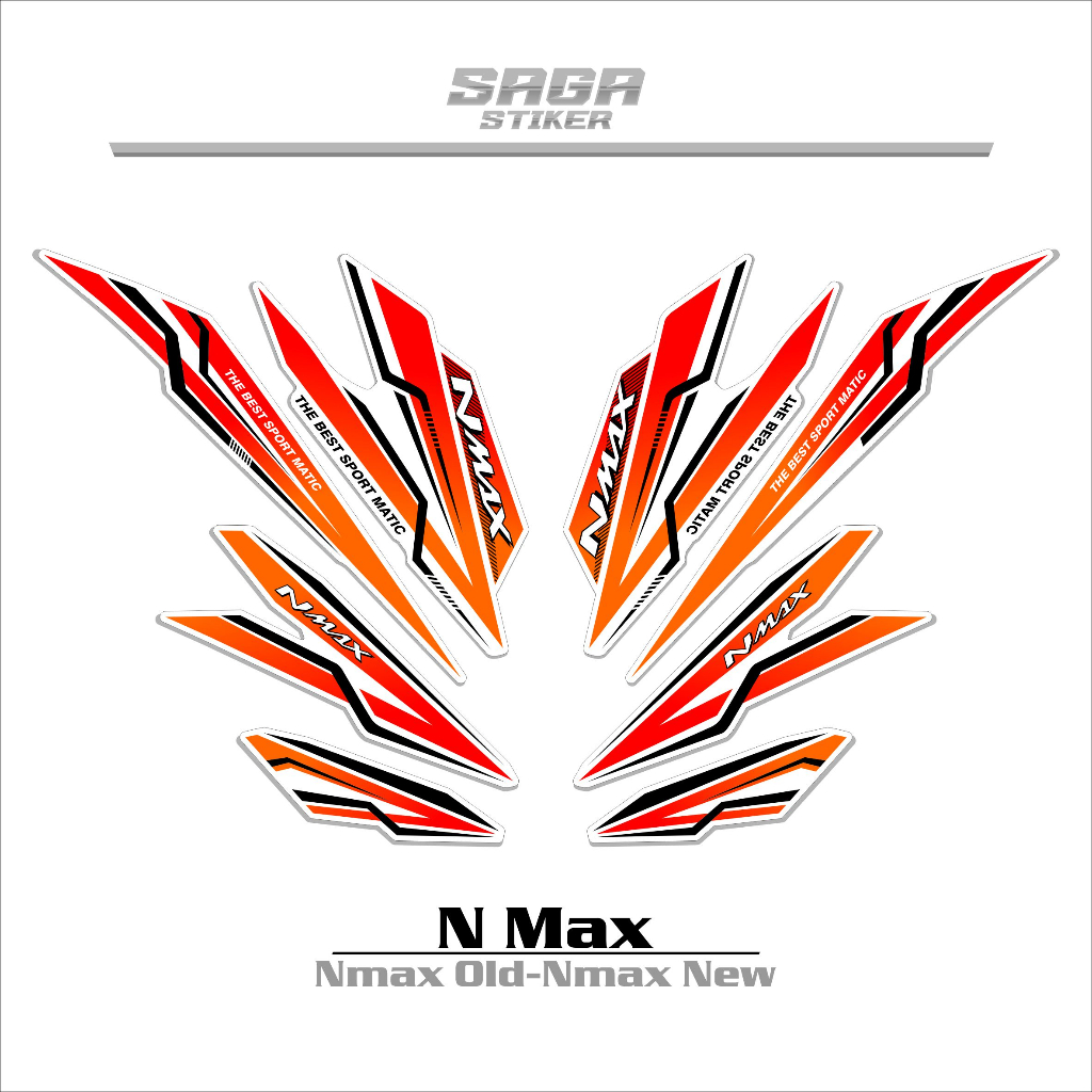 STRIPING NMAX 155 NEW/NMAX 155 OLD/VARIASI 3/STIKER NMAX 155/NMAX 155 NEW/STICKER NMAX 155/DECAL NMA