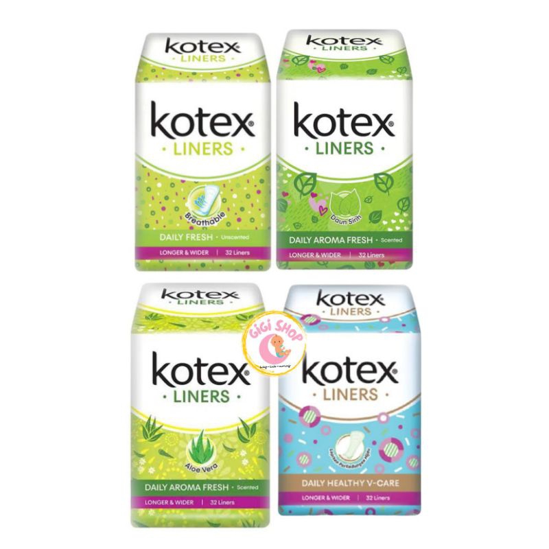 Kotex Liners Longer Wider 32 pads Pantyliner