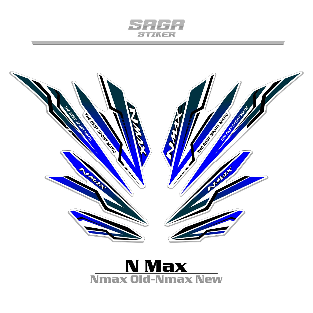 STRIPING NMAX 155 NEW/NMAX 155 OLD/VARIASI 4/STIKER NMAX 155/NMAX 155 NEW/STICKER NMAX 155/DECAL NMA