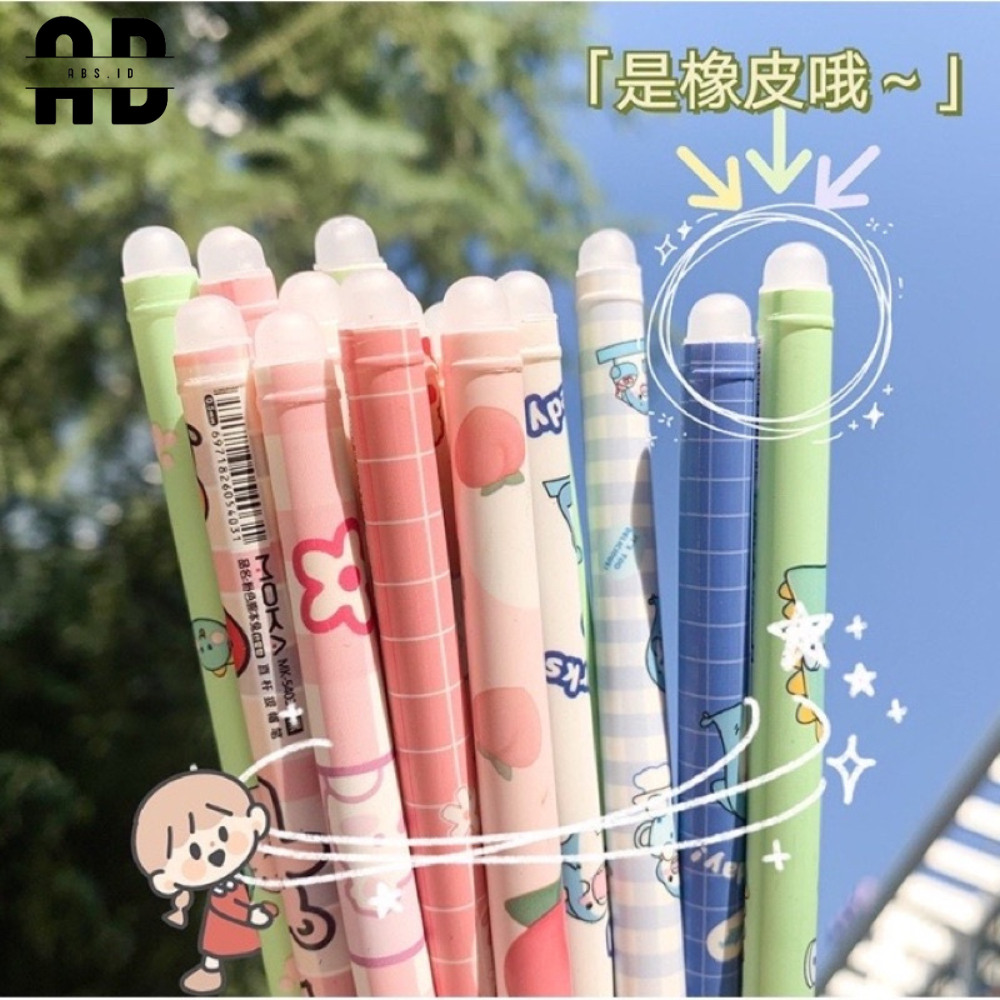 

ABS - PULPEN PENA BISA DIHAPUS KARAKTER LUCU / PENA AJAIB PULPEN ALAT TULIS SERBAGUNA / ERASABLE PEN GEL Pulpen Ajaib Bisa Dihapus Bolpoin Gel Erasable Pen Pena Yang Bisa Dihapus