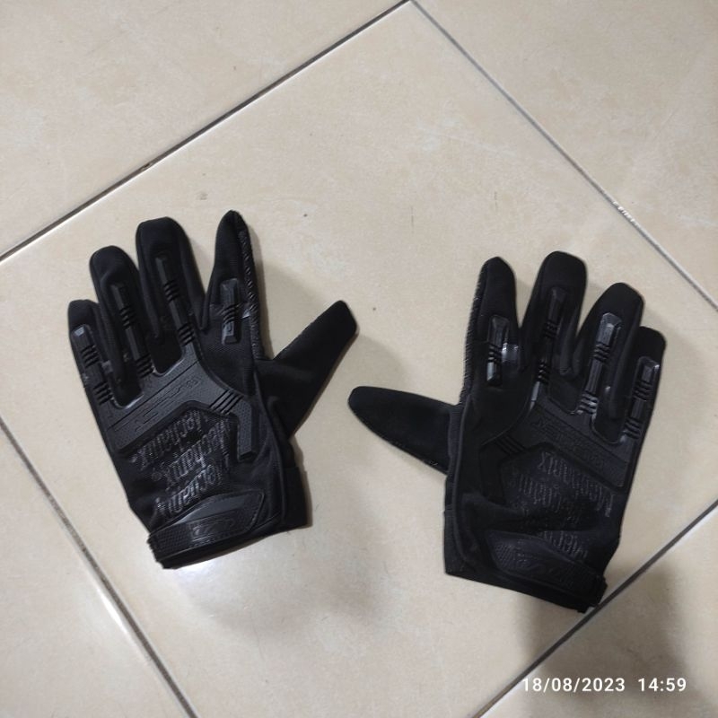 sarung tangan tactical hitam full finger
