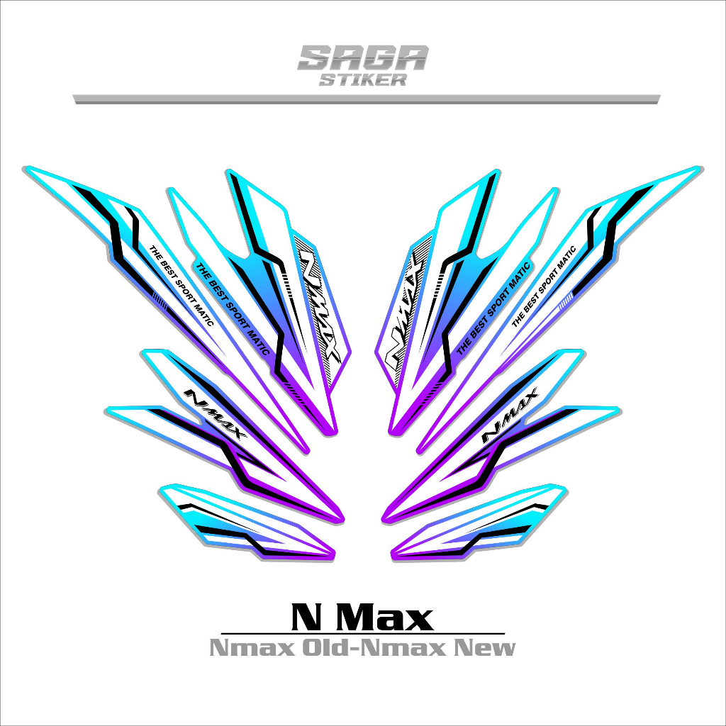 STRIPING NMAX 155 NEW/NMAX 155 OLD/VARIASI 5/STIKER NMAX 155/NMAX 155 NEW/STICKER NMAX 155/DECAL NMA