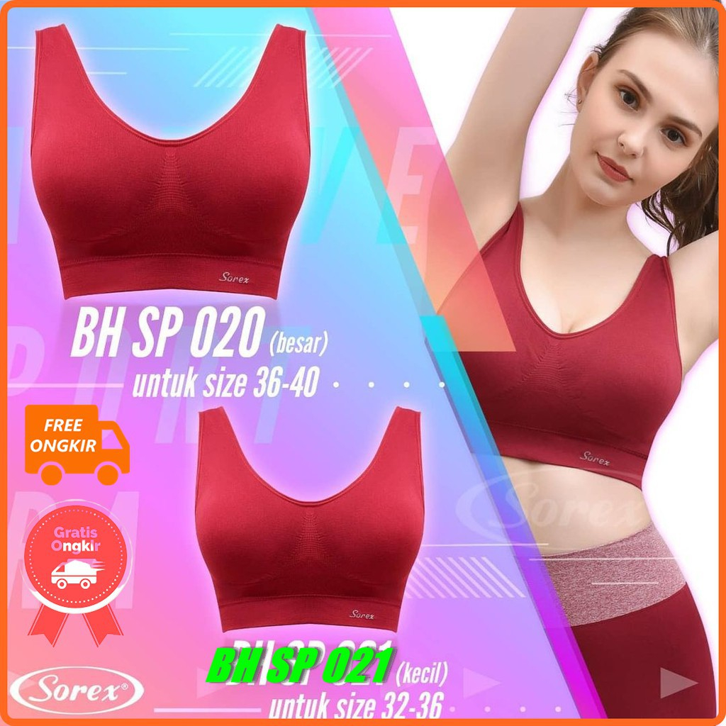 BH SPORT SP020 SOREX - SPORT BRA SOREX SP020 - Sorex Bra Sport Polos SP 020 Size Besar Olahraga stre