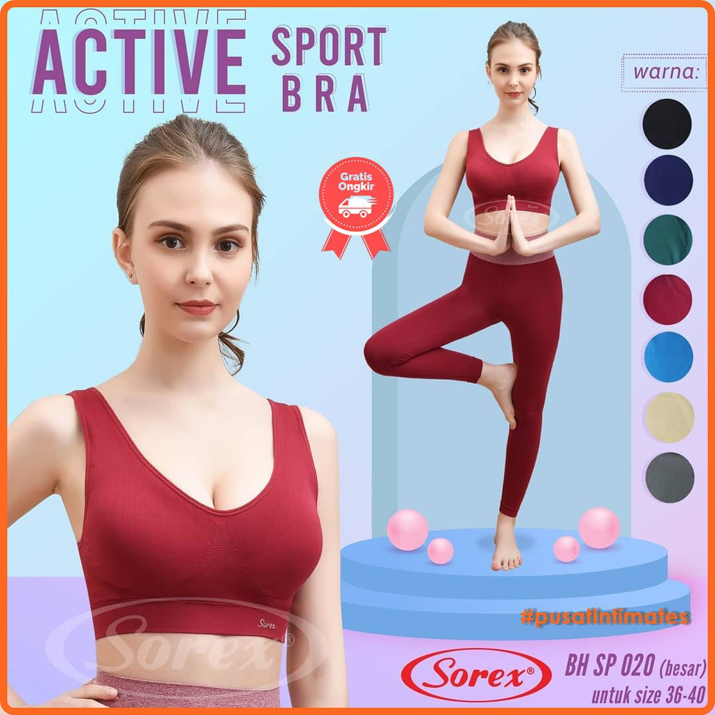 BH SPORT SP021 SP020 SOREX - SPORT BRA SOREX SP021 - Sorex Bra Sport Polos SP 020 Size Besar Olahrag