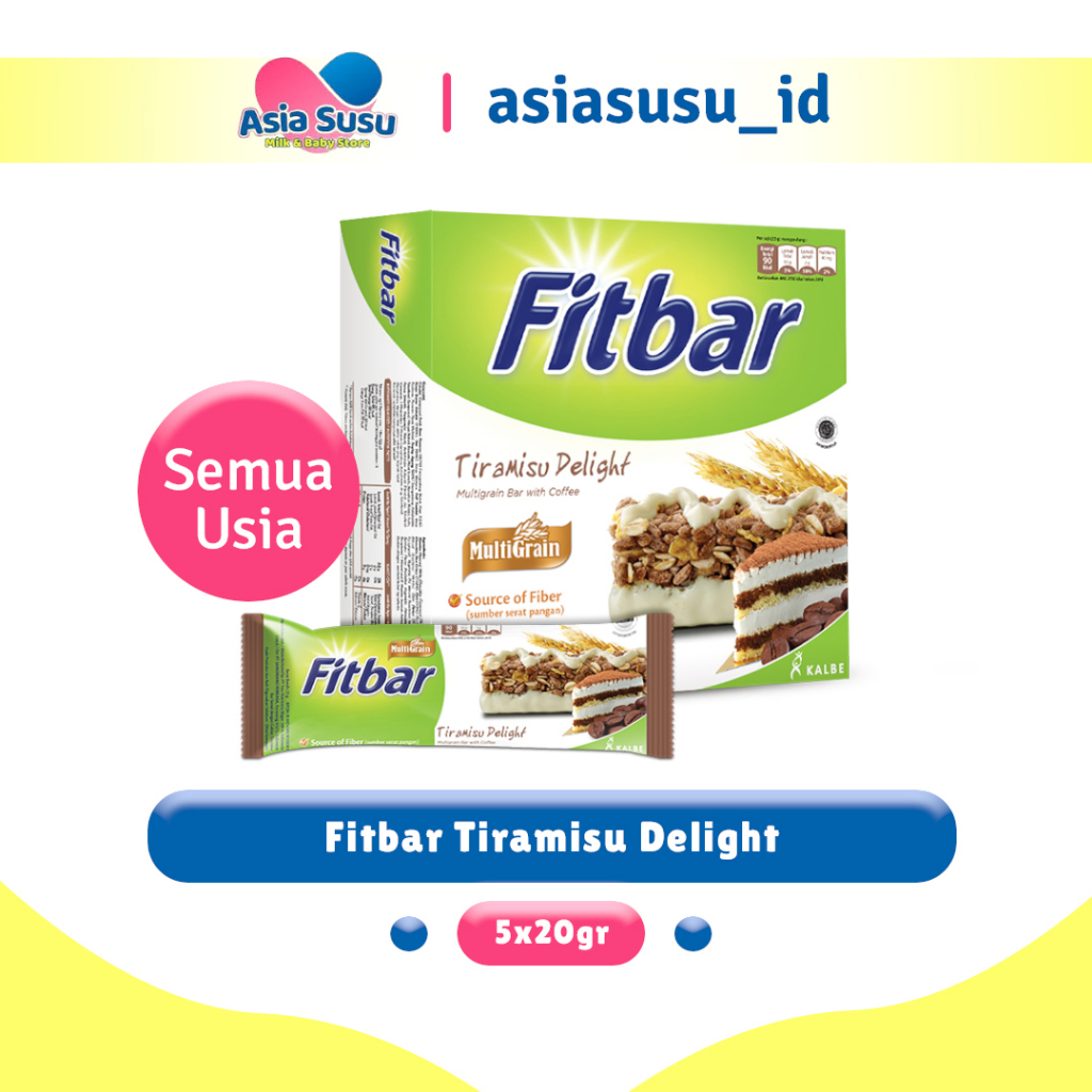 

Fitbar Cheese/Coklat/Tiramisu 5 x 20gr