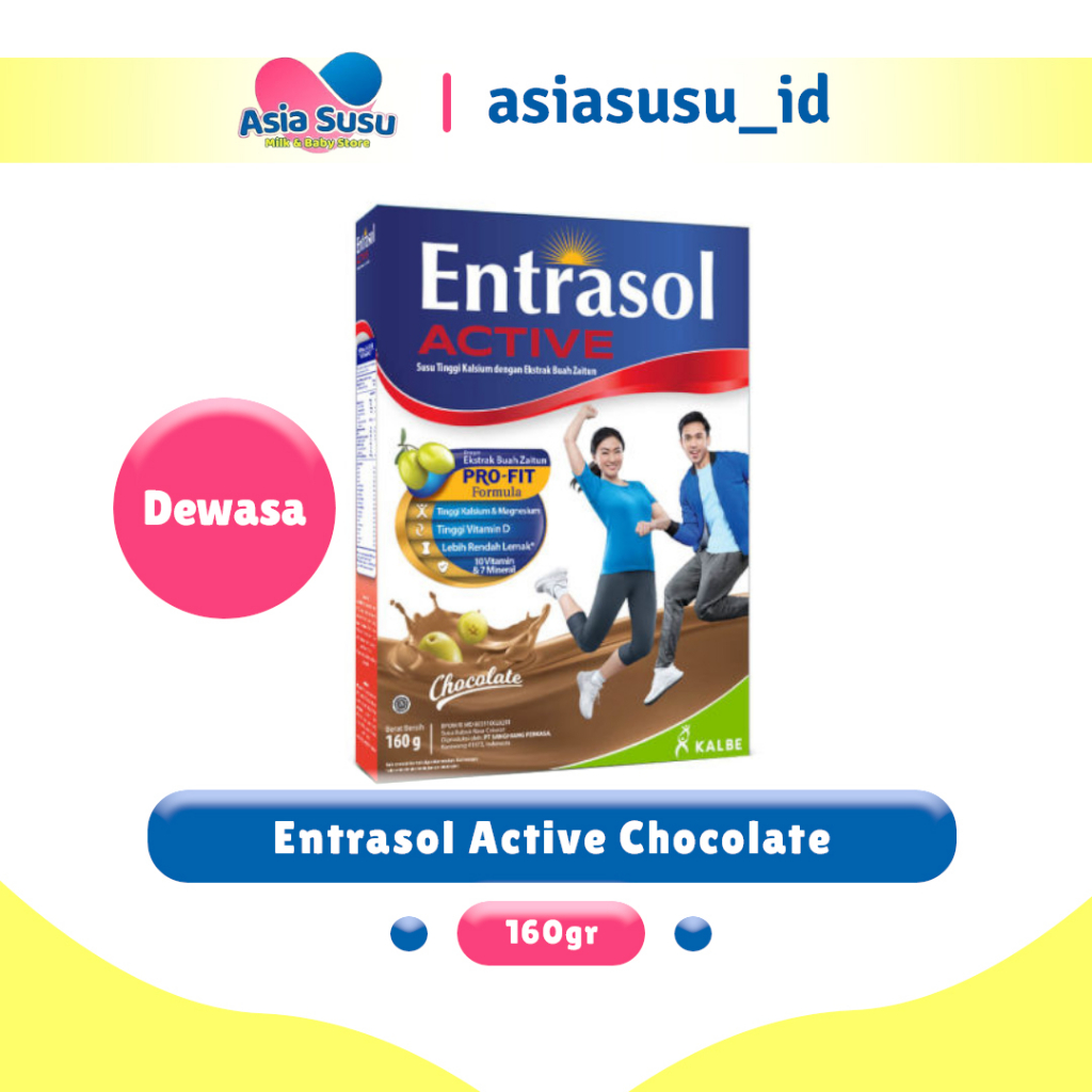 

Entrasol Active Coklat/Vanila 160gr