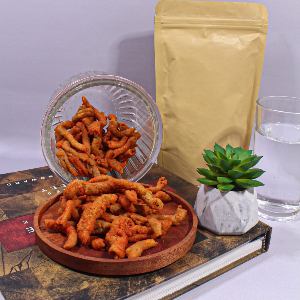 

Keripik Usus Ayam Balado Pedas Crispy Cemilan Viral 100 Gram