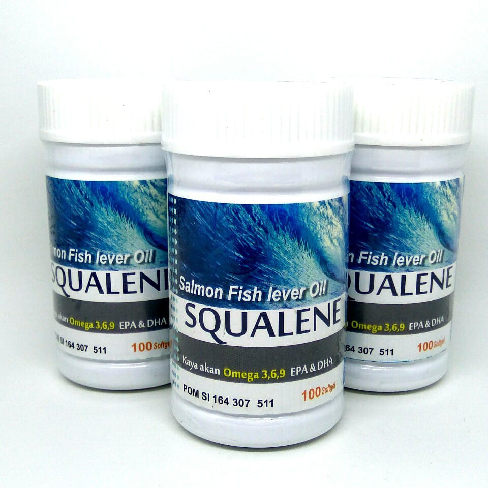Squalene Fish Lever Oil Botol Omega 3, 6, 9