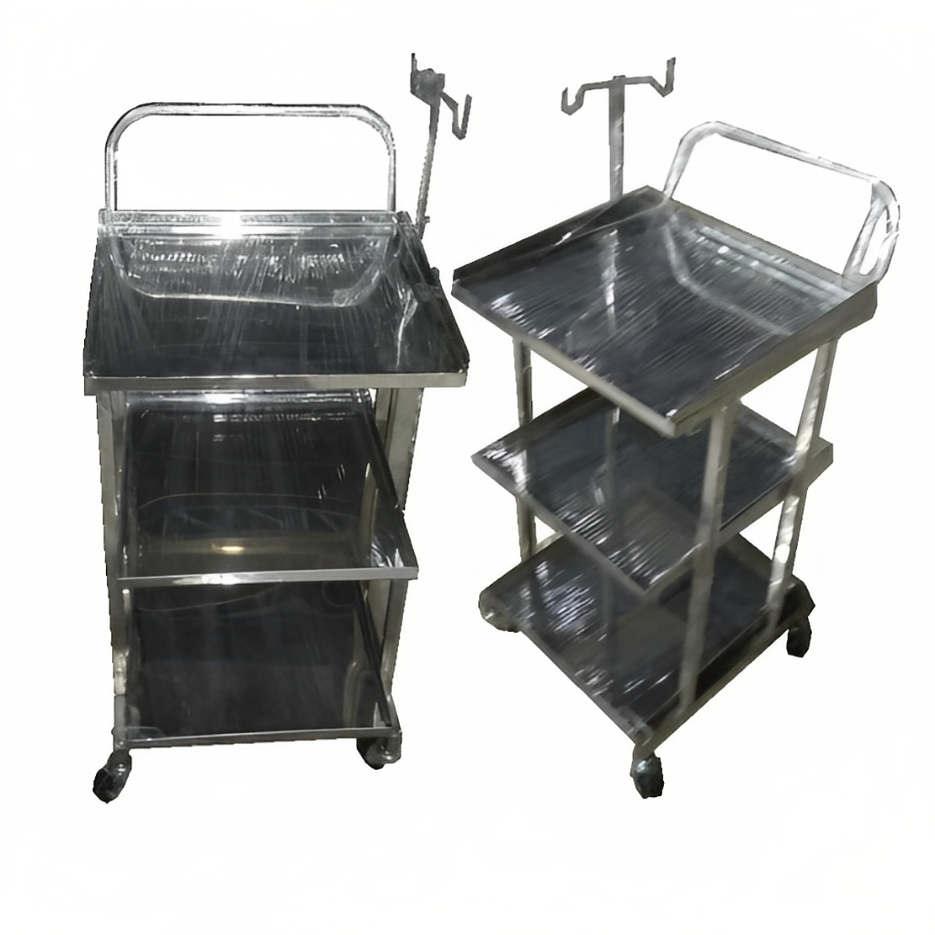 Trolley EKG Stainless | Trolley Instrumen medis ECG | Troli EKG