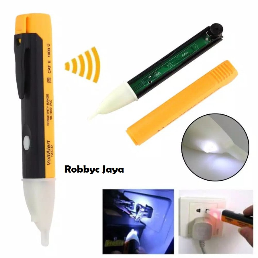 Tespen Sensor Non Contact Tespen Bunyi Pendeteksi Arus Listrik Kabel Putus