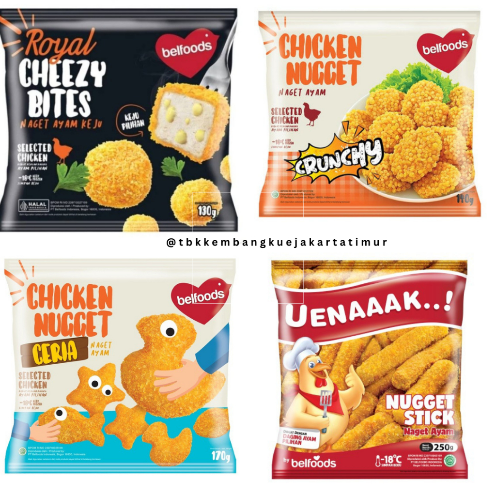 

BELFOODS CHICKEN NUGGET / UENAAAK NUGGET 130GR - 250GR