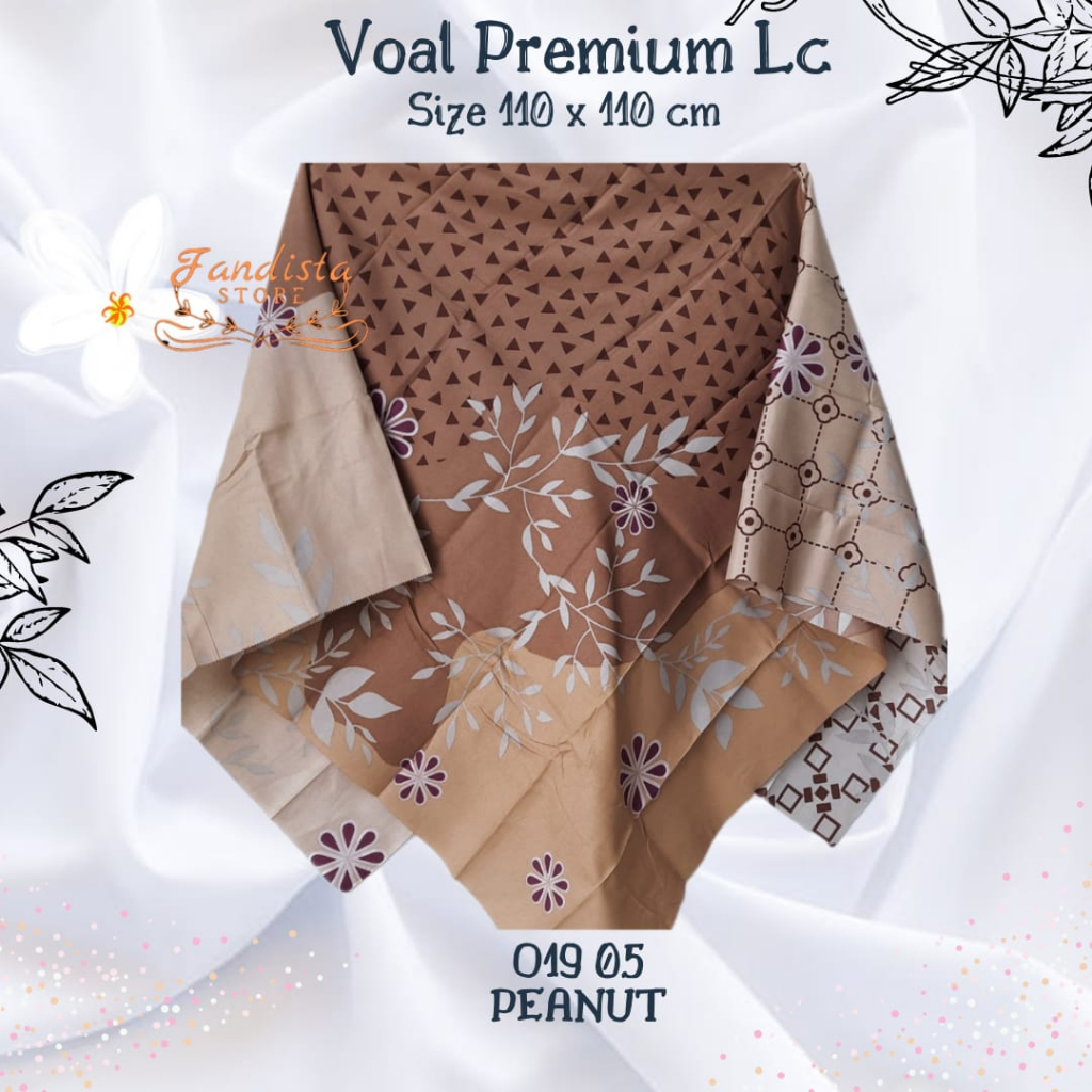 Kerudung - Hijab segi empat voal motif