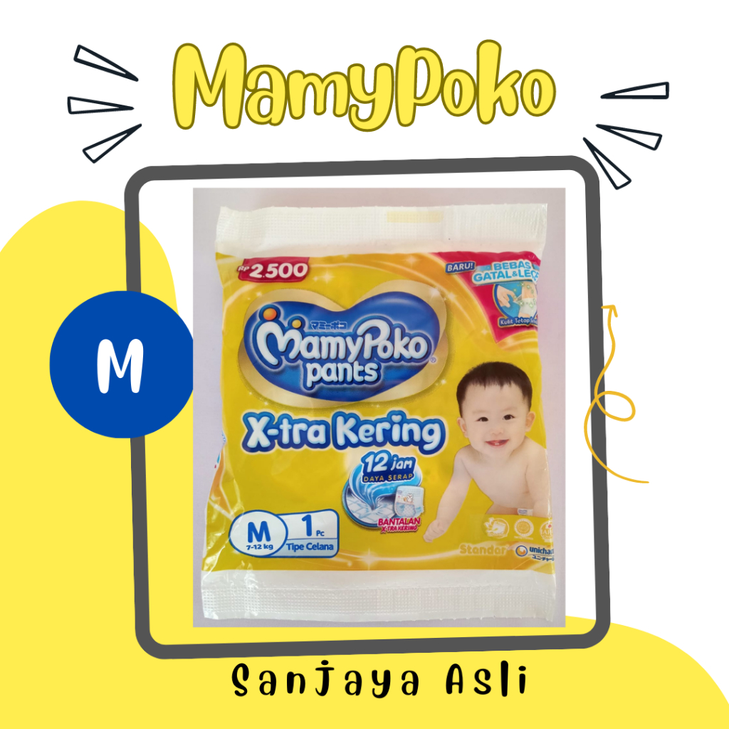MAMY POKO M/POPOK BAYI/ PAMPERS/PEMPERS RENCENG SACHET