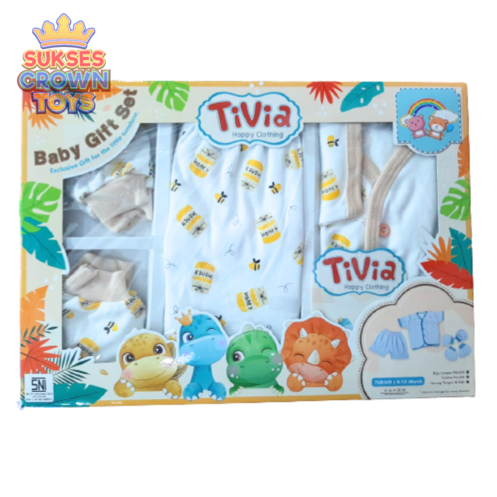 Kado Baby Gift Set Tivia / Kado Baju Bayi / Kado Lahiran Bayi Murah