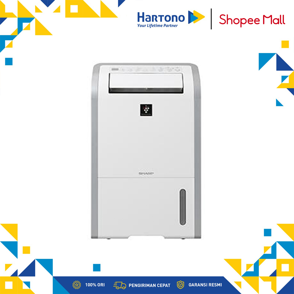 Sharp DW-D20A-W Dehumidifier Putih 20 Liter/Hari untuk Ruangan Hingga 50 m²