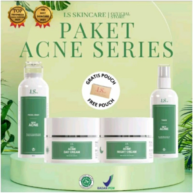 cream pemutih Paket ACNE LS skincare bpom cream jerawat