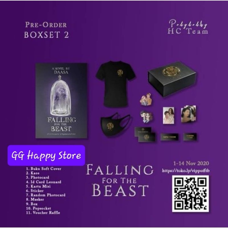 Falling for The Beast • Novel by Daasa • Paket Box Set 2 Soft Cover