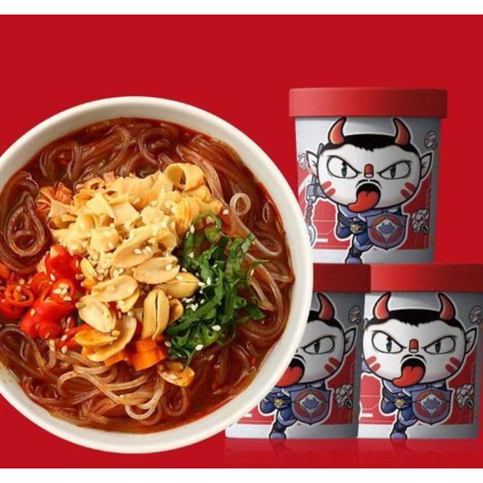 

食族人酸辣粉130克 bihun pedas asam/ suan la fen spciy 130 gram