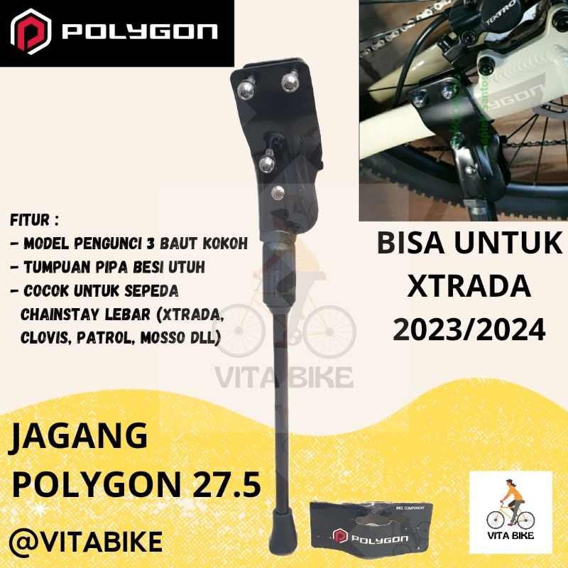 Jagang Sepeda / Stand Sepeda / Standart Sepeda 27.5"-29" Clamp Jagang Sepeda Polygon Xtrada 2021/2022