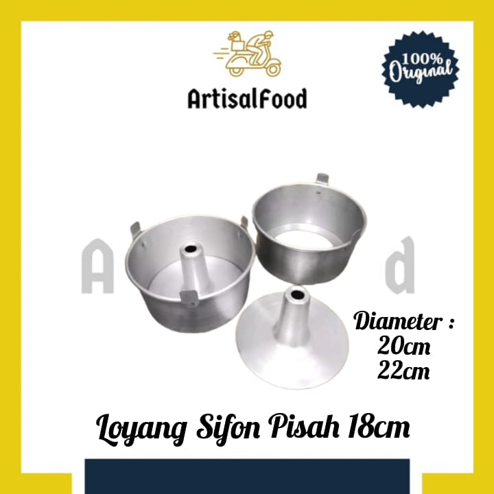 Loyang Kue bolu  Sifon pisah 18cm