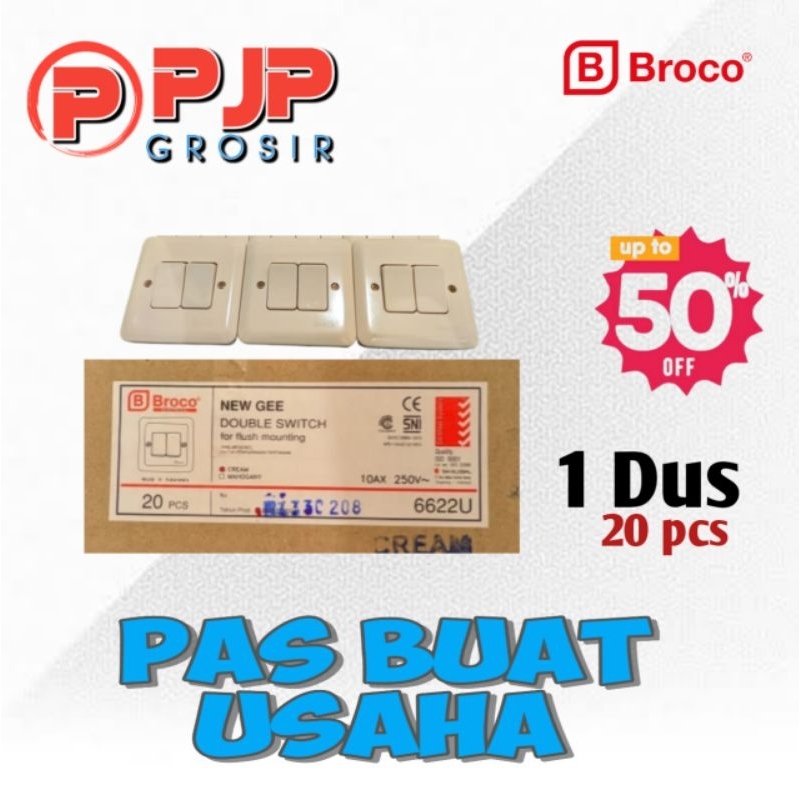 Saklar (IB) Seri Broco paket 1Dus 20pcs
