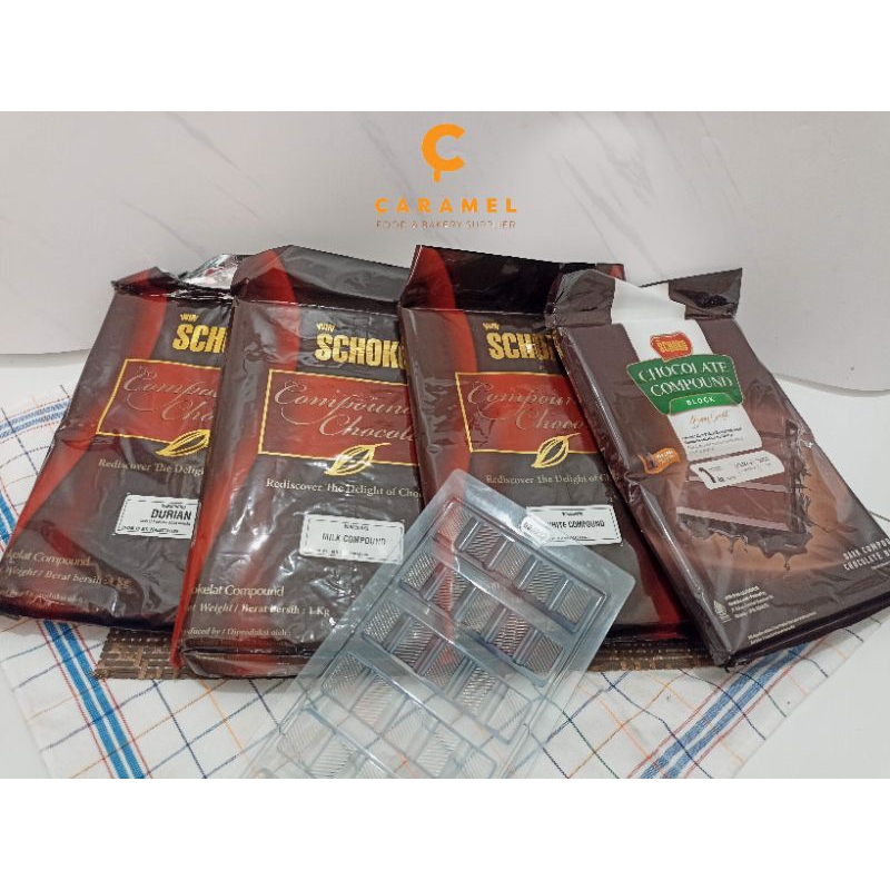 

SCHOKO COMPOUND 1KG - COKLAT BATANG 1KG - COKLAT BATANG WARNA